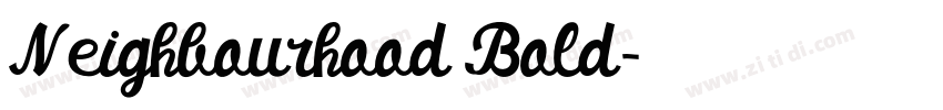 Neighbourhood Bold字体转换 Neighbourhood Bold字体转换